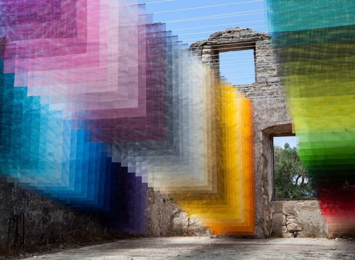 Contemporary Art Meshes Spray Paint and Greek Ruins TrendBook Trend