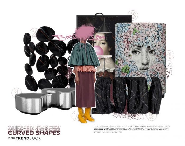 Curved shapes design trend