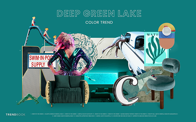 Deep Green Lake - Color Trends 2023