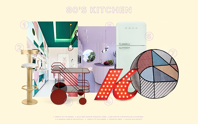 80's Inspiration Kitchen Trends