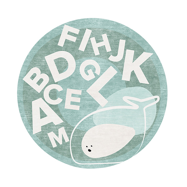 Ocean's ABC Round Rug Trend Products