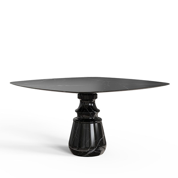 Pietra Square Nero Marquina Dining Table Trend Products